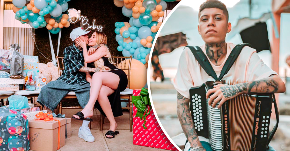 Santa Fe Klan y Karely Ruiz se besan como si fueran novios