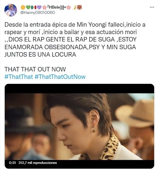 Tweet Suga of BTS and PSY premiere 'That That' and we can't stop dancing