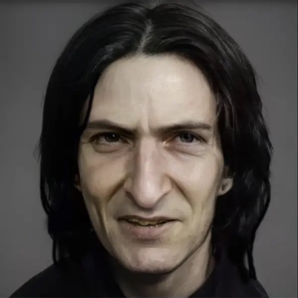 Severus Snape ;Usan inteligencia artificial para ver como serían los personajes de Harry Potter