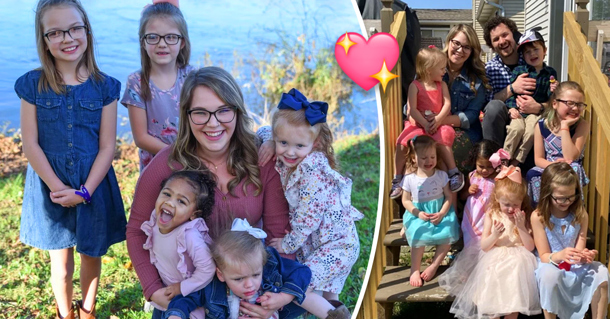 Single mother adopts and takes care of five girls… She is only 30 years old!