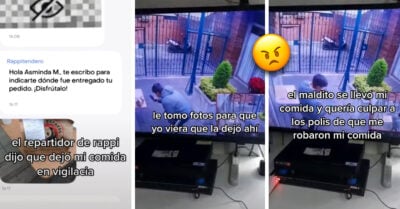 ¡Lo cacharon en la movida! Repartidor de Rappi simula entregar un pedido y se lo roba