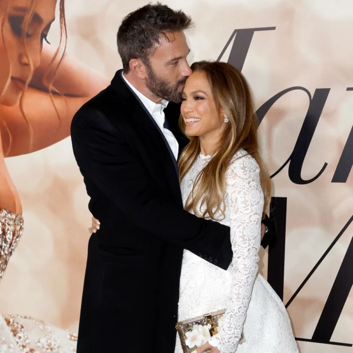 Ben Affleck y Jennifer Lopez en el estreno de Cásate Conmigo