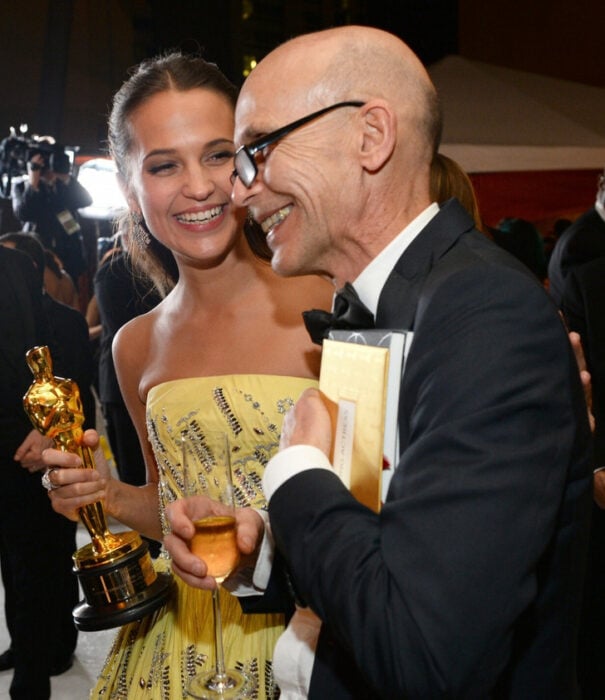 Alicia Vikander y Svante Vikander en los Óscar, 2016