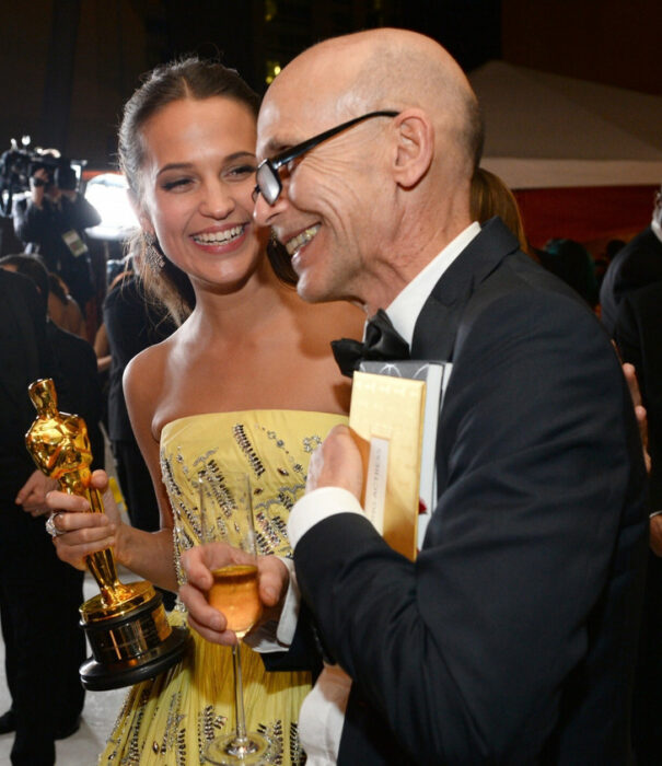 Alicia Vikander and Svante Vikander at the Oscars, 2016