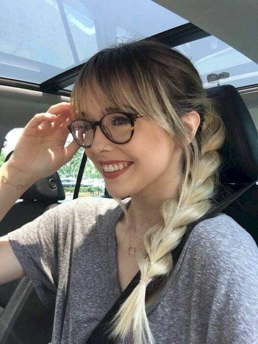 trenza ;14 Lindas ideas para peinar tu flequillo con estilo 