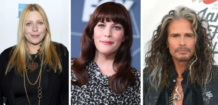 imagen comparativa de Bebe Buell y Steven Tyler con su hija Liv Tyler 