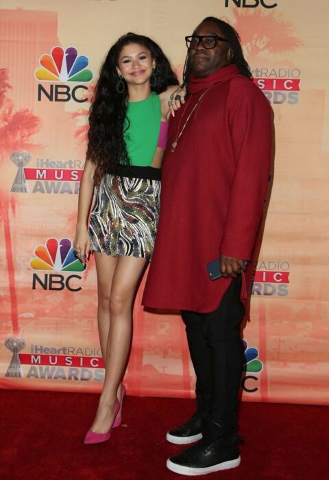 Zendaya and Kazembe Ajamu Coleman at the iHeartRadio Music Awards, 2015