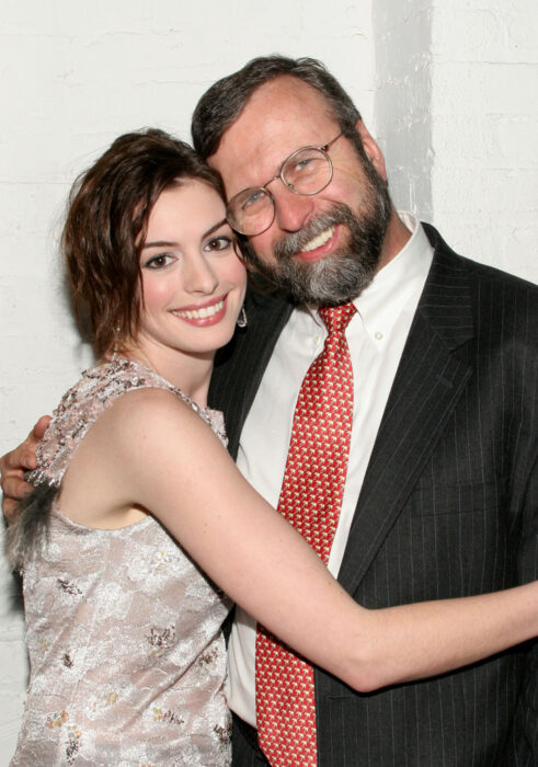 Anne Hathaway and Gerald Hathaway at a red carpet event, 2013