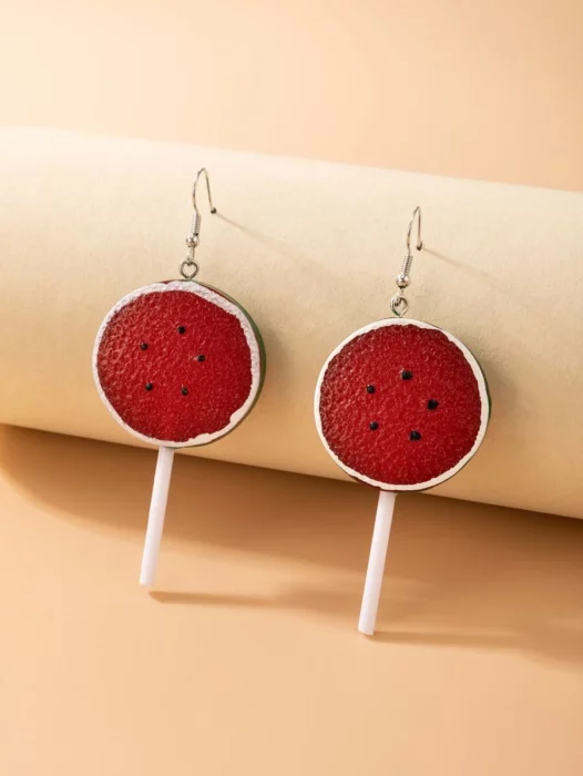 paleta de sandía ;13 Aretes de comida que te abrirán el apetito 