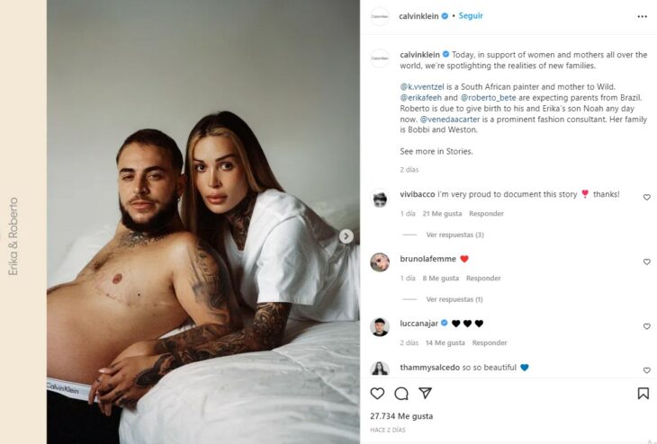 Campaña de Calvin Klein por el Días de las Madres