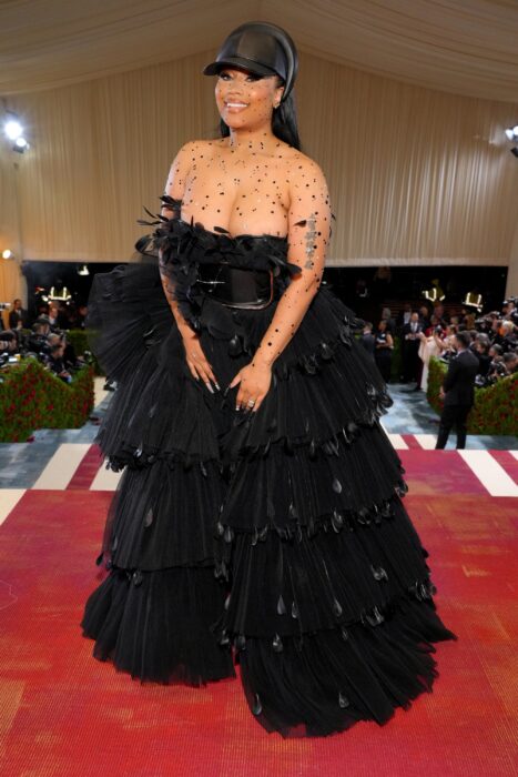 Nicki Minaj durante la alfombra roja de los Met Gala 2022