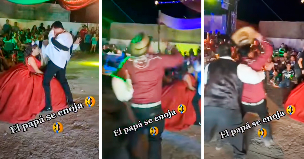 What a tantrum!  Quinceañera Dad Furious Over Chambelanes’ Sexy Dance