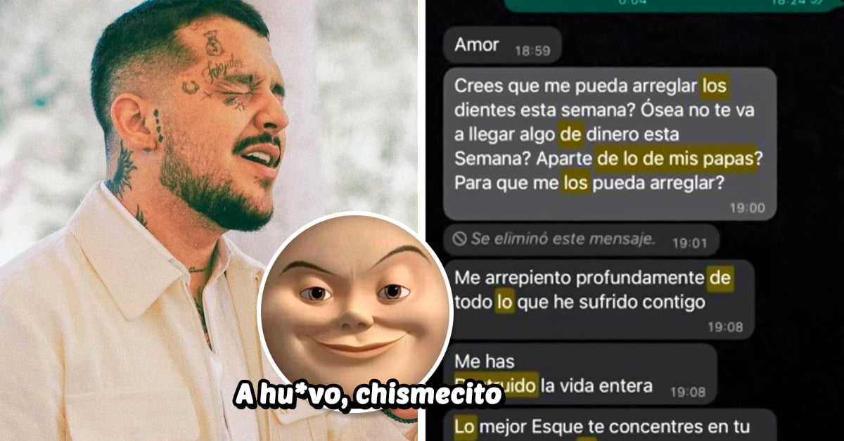 Was it for money?  Christian Nodal leaks messages from Belinda in which she asked him for money