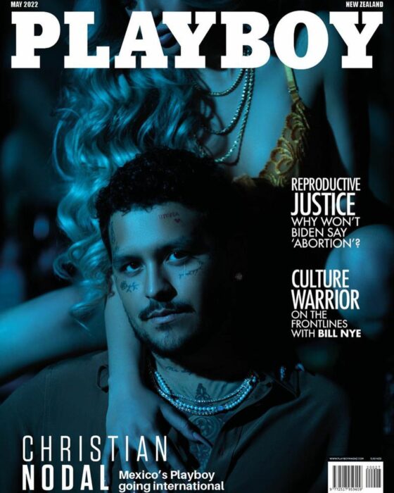 Playboy New Zealand magazine cover with Christian Nodal on the cover 