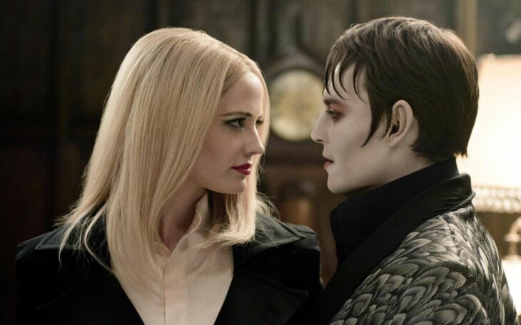 Johnny Depp and Eva Green in his movie Dark Shadows in 2012