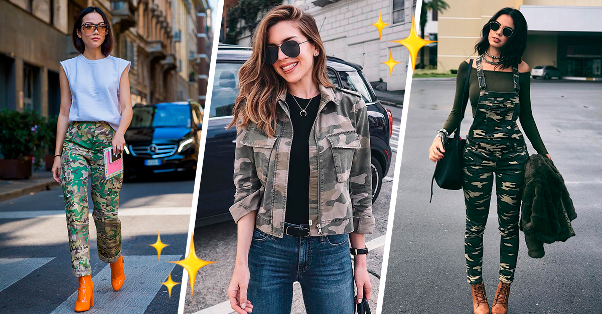 13 Ideas to incredibly use a camouflage print in your outfits