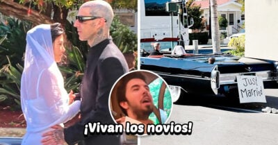 ¡Es oficial! Kourtney Kardashian y Travis Barker ya son marido y mujer
