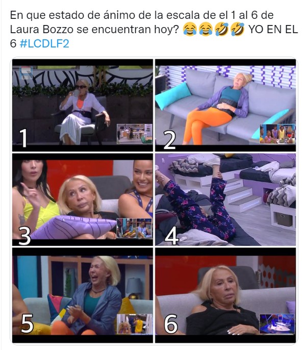 meme en la escala de Laura Bozzo como te sientes hoy 