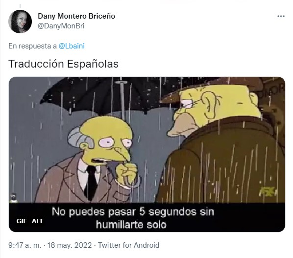 captura de pantalla de un tuit con el meme hacia el título la abogada Hulka 