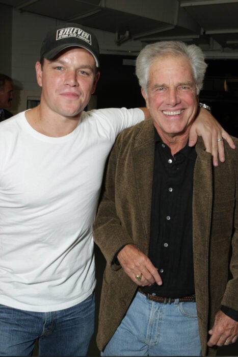 Matt Damon y Kent Damon en el estreno de una película, 2007