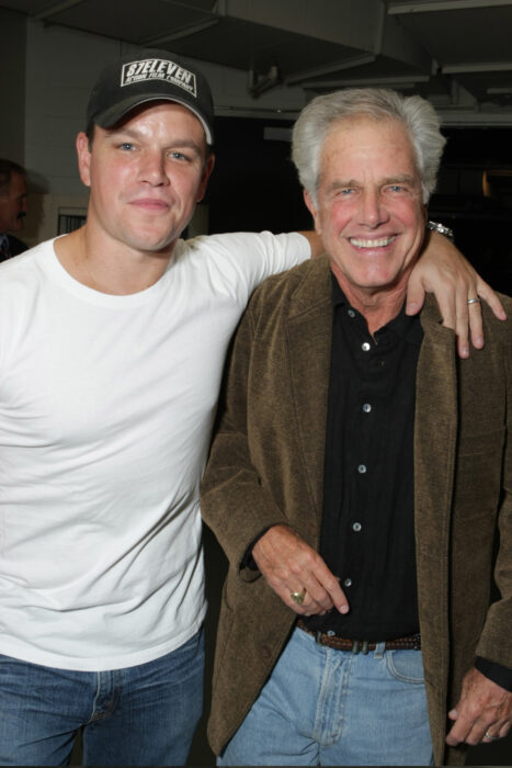 Matt Damon and Kent Damon at a movie premiere, 2007