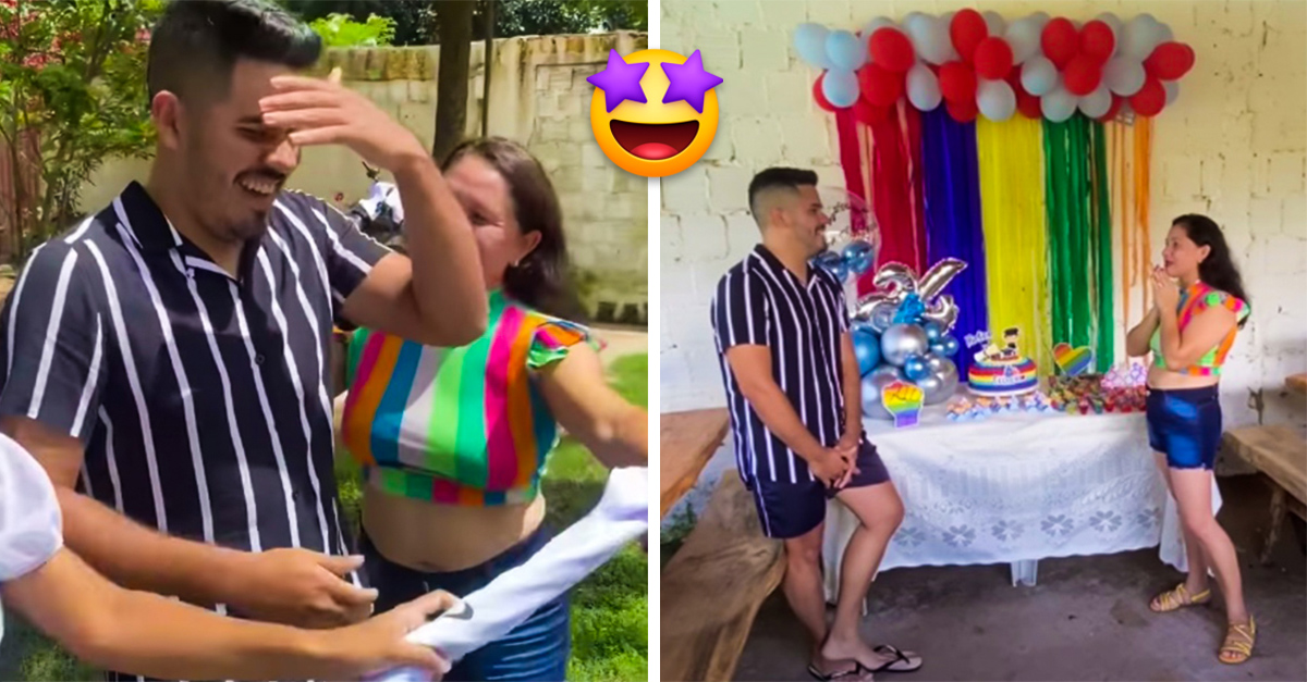 We will always accept you!  Mom threw her son a party to celebrate his orientation