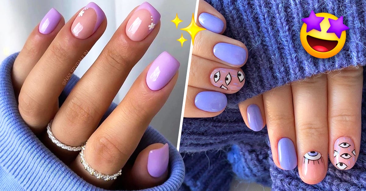  increíbles ideas para decorar tus uñas en color lila