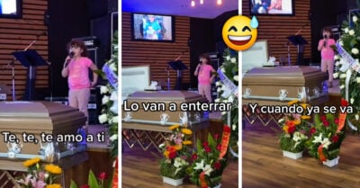Niña se hace viral por componer y cantar una canción en el funeral de su abuelo
