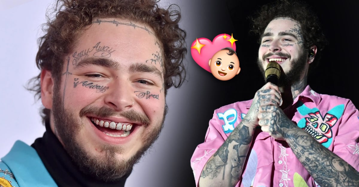 A rapper on the way!  Post Malone announces that he will be a father for the first time
