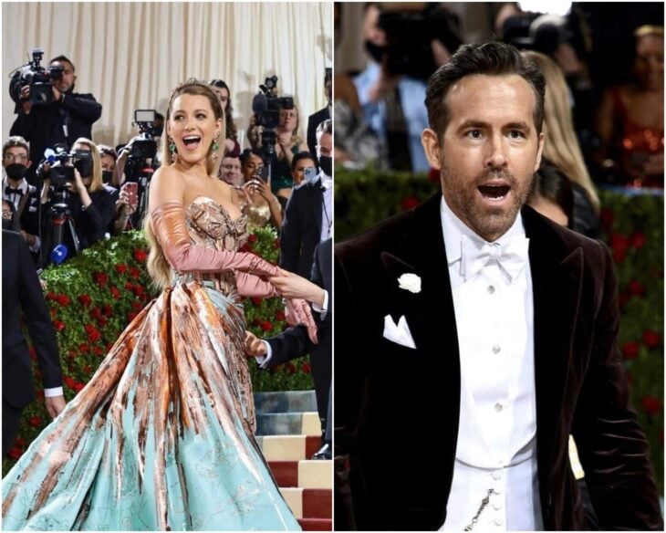 Ryan Reynolds tiene una hermosa reacción al outfit de Blake Lively en la MET Gala
