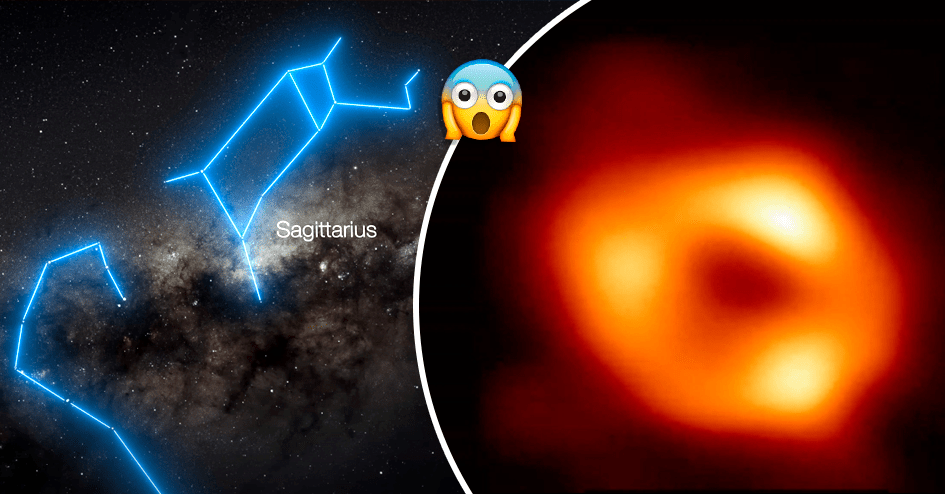 This is the first image of Sagittarius A*;  the black hole at the center of our galaxy