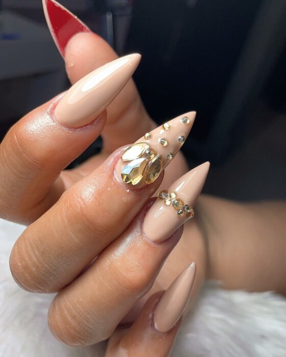 nude manicure; 12 beautiful ideas to wear a double view manicure