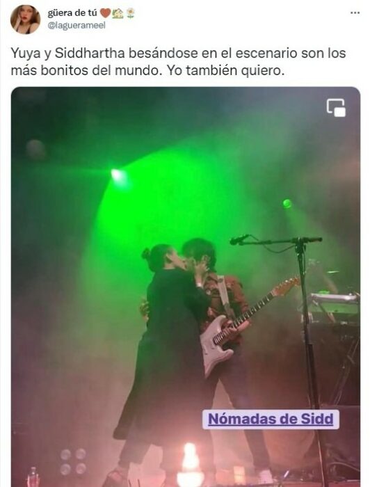 Tuit sobre Yuya y Siddhartha derrochan amor sobre el escenario e internet se derrite