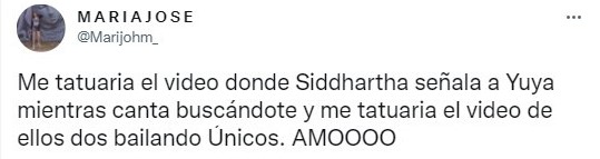 Tuit sobre Yuya y Siddhartha derrochan amor sobre el escenario e internet se derrite