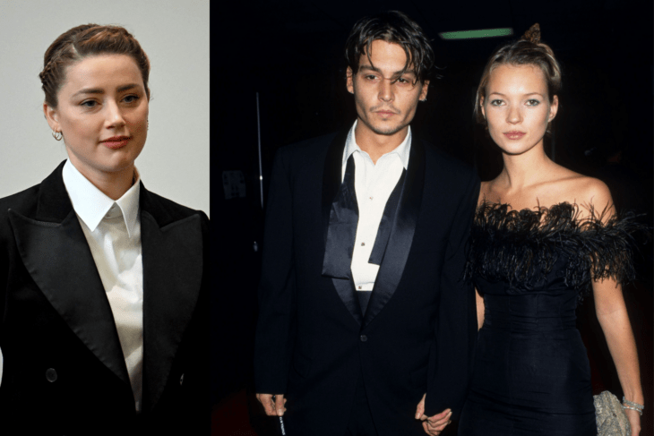 Amber Heard/Johnny Depp y Kate Moss