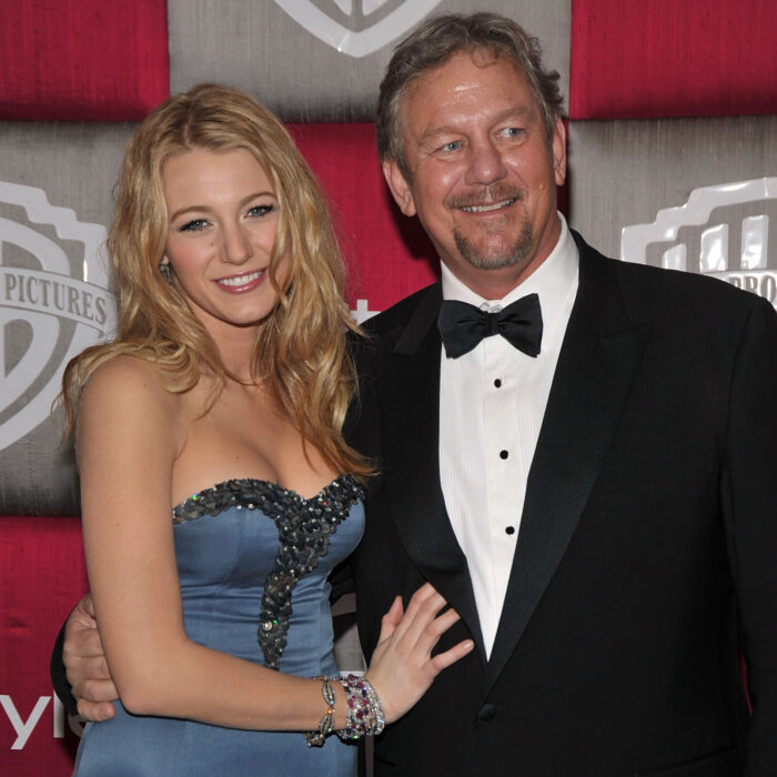 Blake Lively and Ernie Lively at a red carpet event, 2009