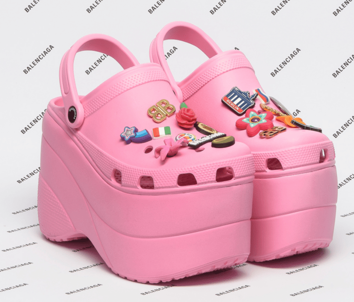 Balenciaga x Crocs con plataforma