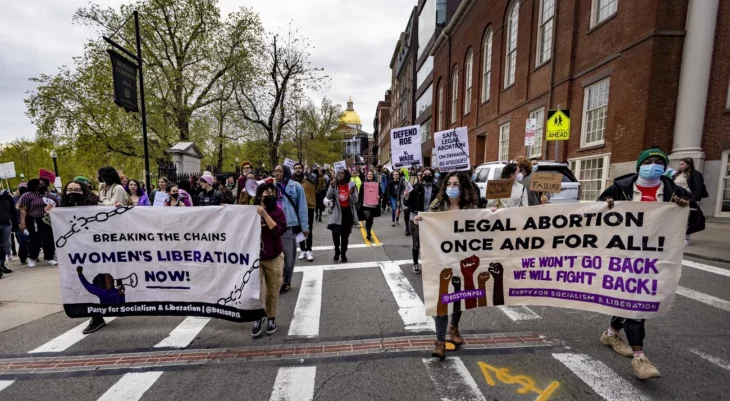 Manifestación a favor de la permanencia de la ley Roe v. Wade, en Estados Unidos 