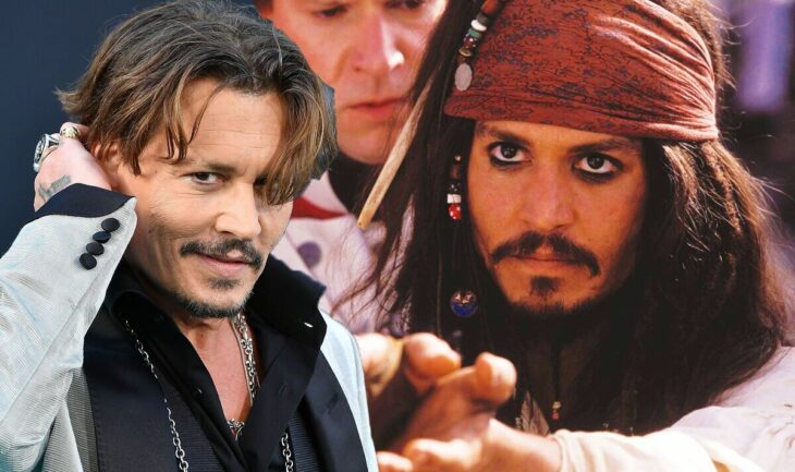 Johnny Depp as Jack Sparrow in Pirates of the Caribbean