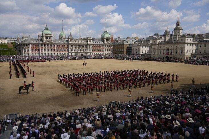La Guardia Real durante el desfile Trooping the Colour 