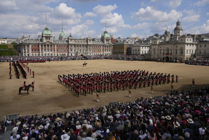 La Guardia Real durante el desfile Trooping the Colour 