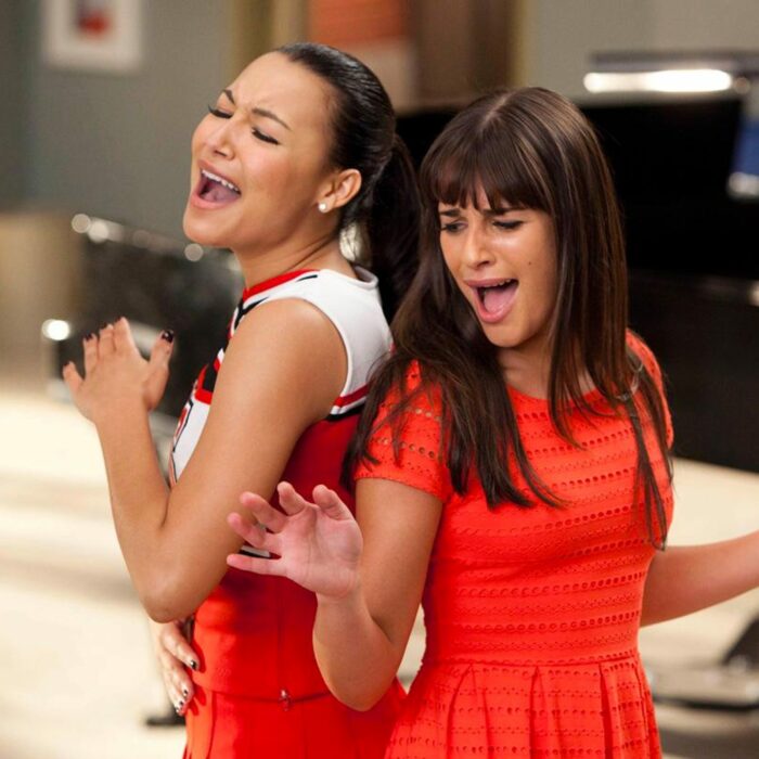 Naya Rivera y Lea Michele, en Glee