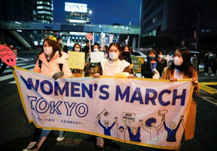 Marcha de mujeres en Tokyo