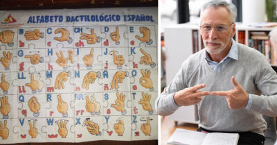 ¡Hermoso! Abuelito aprende lenguaje de señas para comunicarse con su sobrina