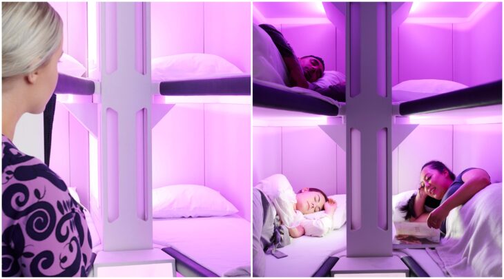 Airline will install bunks on airplanes for economy class