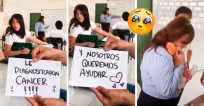 Alumnos juntan dinero para que su maestra pueda pagar las quimios de su hijo