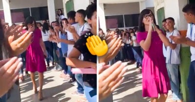 Alumnos le brindan apoyo a su maestra trans luego de ser discriminada; están orgullosos de ella