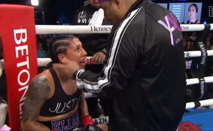 Mexican boxer begs to stop her fight and get home alive