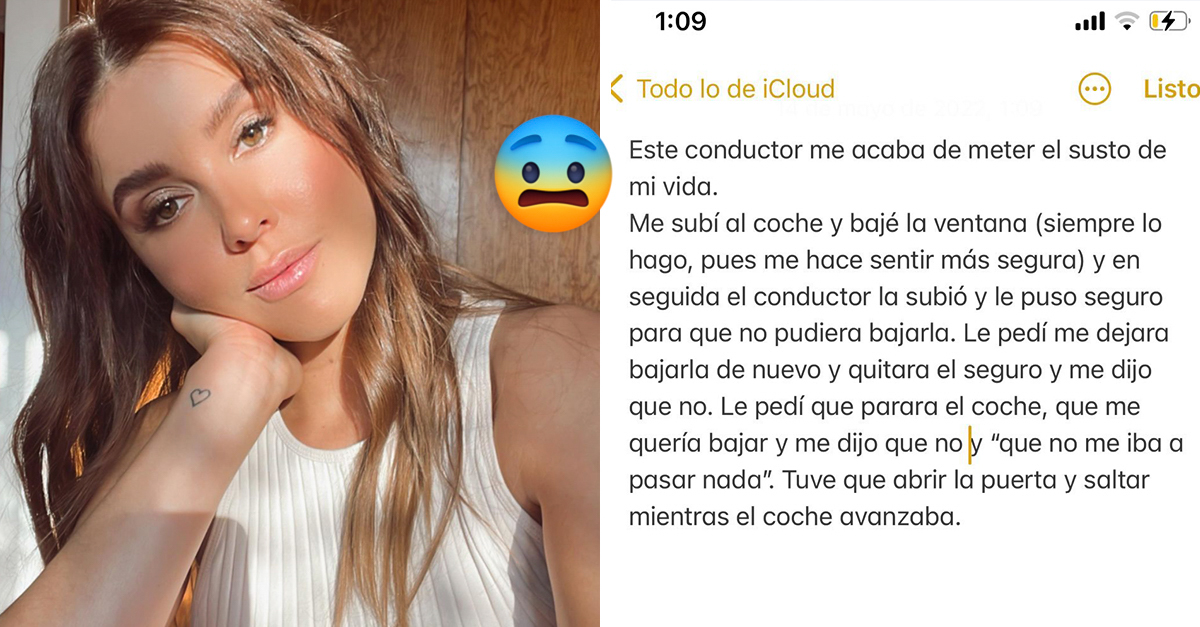 Paulina Goto will denounce the Uber driver who put her in danger