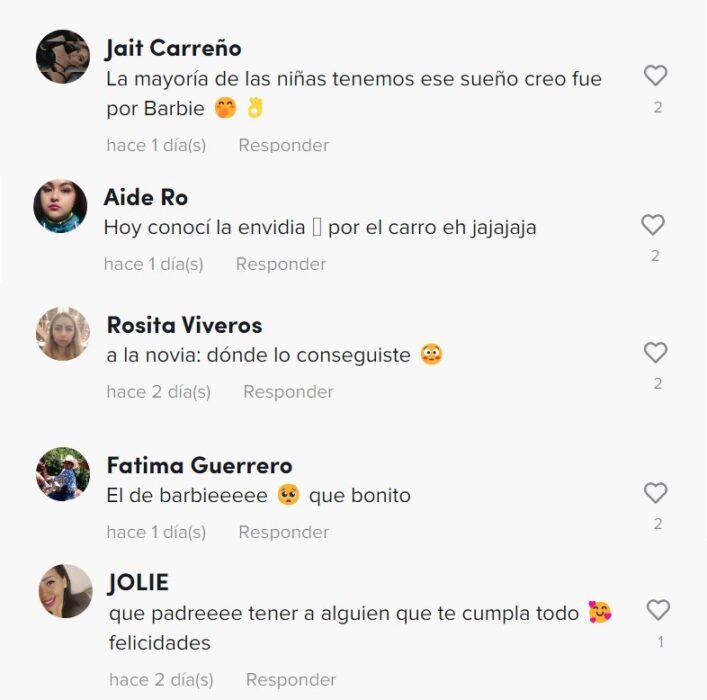 Comentarios en video viral de José Herrera en TikTok